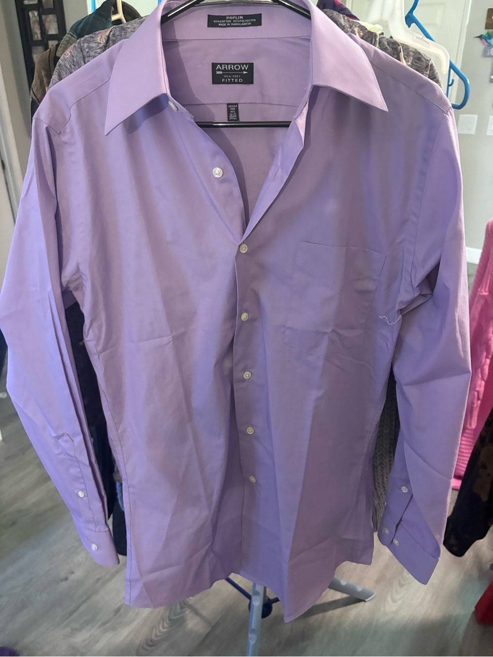Arrow Men's Lavender Dress Shirt - Fitted